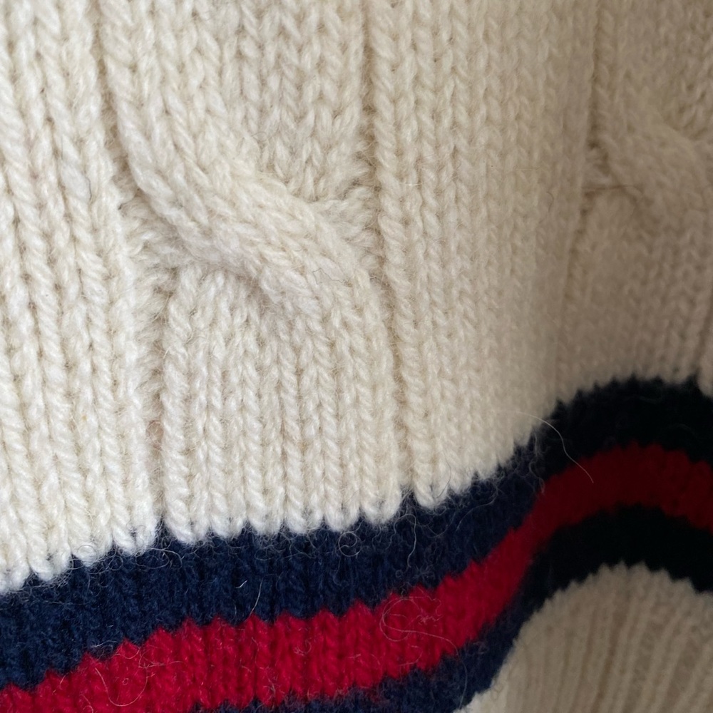 BRANDY MELVILLE NIKKI HEAVY WOOL STRIPE SWEATER - Picture 8 of 13